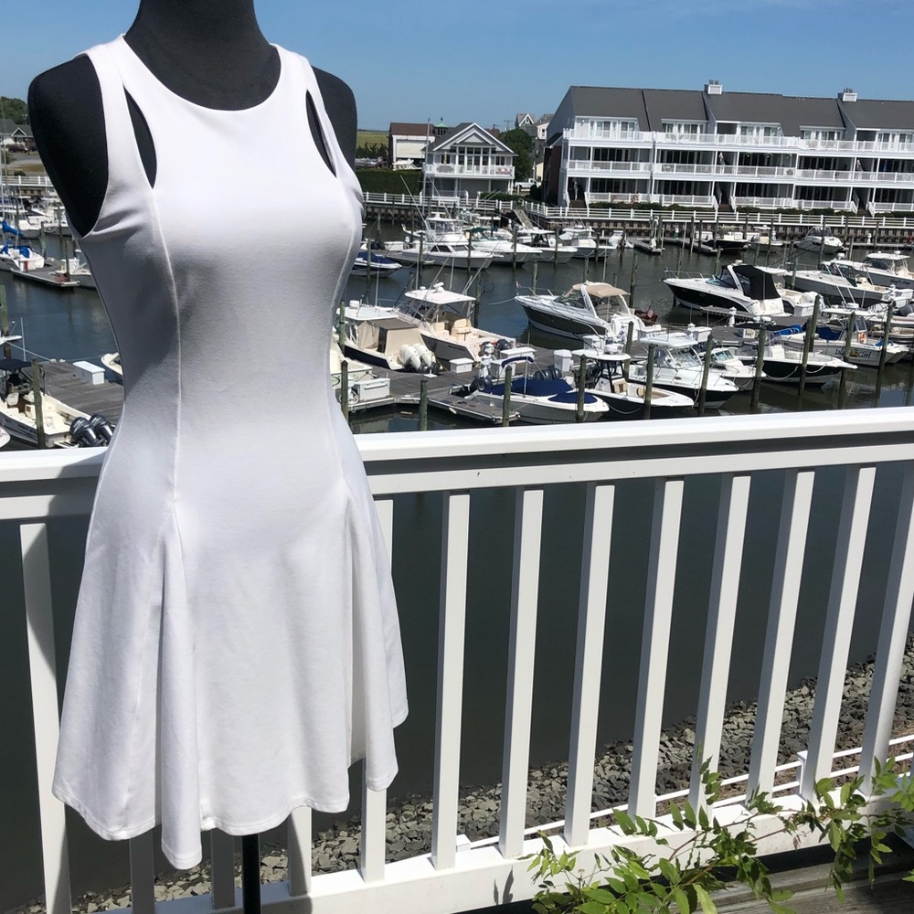 Ali & Jay White Cutout Dress Small